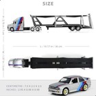 1 64 Scale Die-cast Alloy Car Carrier Truck Set With Semi Tractor Auto Transport