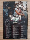 Hollywood Undead Signed 2017 Tour Poster 17  11 Band Autograph Jorel Decker  4 B
