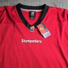 Nwt Reebok Calgary Stampeders Home Jersey Mens 2xl Red Black Cfl Football 