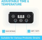 Yogurt Maker With Temp Control  36-hour Timer  12 Glass Jars automatic Incubator