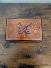 Beautiful Vintage Italian-style Music Box Featuring An Intricate Wooden Design
