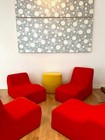 Roberto Matta Malitte Seating System 1966 Red Yellow Gavina Knoll Space Age Sofa