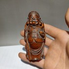 Vintage Wood Wooden Carved Carving Figure Statue Folk Art Chinese Sculpture Gift