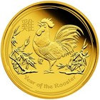 2017   100 Australia Gold Lunar Rooster Proof  Coin  Pf70 Uc - 1 Oz 9999 Fine Au