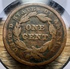 1841 Braided Hair Large Cent - Actual Coin Shown - Free Shipping Tracking Inv120
