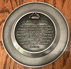 Ornate Small Pewter Washington D c Metal Piece United States Capital