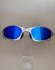Oakley Penny   Juliet X-mental Sunglasses Silver Frame blue Lenses