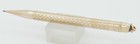 Conklin Gold Filled Checker Pattern 1 1mm Ringtop Pencil - 1920 s