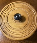 Hand Made Turned Wooden Bowl With Cover-8 75   x 5 5   