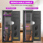 10-12 Gun Cabinet For Rifle Pistol Security Safe  Easy Assembly  Home Storage
