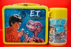 Vintage 1982  e t  The Extra-terrestrial  Aladdin Lunchbox With Thermos tags New