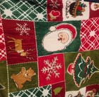 Holiday Time Plush  patchwork  Christmas Throw 50x60   New But Old Open For Pics