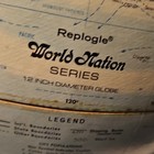 Replogle World Nation Series 12  Rotating Tabletop Globe W  Gold Metal Base