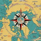 Aviation World Map Of Pilots Flying Airplanes C  1944   Vintage Wall Decor 18x24