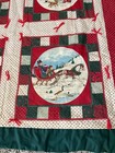 Homemade Christmas Winter Quilt Hand Tied Throw