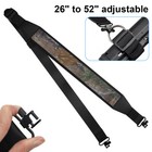 Camouflage 2 Point Rifle Gun Sling With Swivels   Neoprene Shoulder Padded Strap