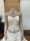 Alfred Angelo Wedding Dress Silk Size 8  New With Tags   A Beautiful Gown 