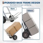 Aluminum Moving Hand Truck Dolly 600lbs Capacity W  10  Wheels   2 Elastic Cords