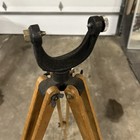 Vintage Wood Tripod Rustic Decor Transit Lamp Stand Survey Industrial Adjustable