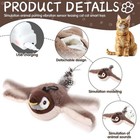 Usb Interactive Flying Bird Cat Toys Electronic Pet Simulation Sparrow Toy   Us