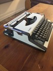 Vintage Olympia Cursive Letters Ultra-portative Typewriter With Case