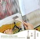8pcs Wooden Weaving Loom Comb  4 Style Tapestry Beater Comb  Double Ended Woo   