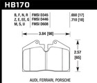 Hawk 91-96 Porsche 911 Hps 5 0 Performance Street Rear Brake Pads