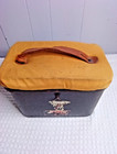 Vintage Thermos Swivel Seat Shell Box Hunting Camping Works locks Green 11  10 
