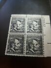 4 Stamp Sheet - Abraham Lincoln 4 Cent Stamps  Black  Unused  29356  Rare