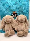 Jellycat Bashful Beige Bunny Rabbit Plush Medium 12  Set Of 2
