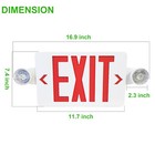 Red Led Exit Emergency Sign Lights us Standard Battery Backup Emergency Lighting