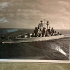 Vintage 1956 U s  Navy Photograph Three-quarter Port Bow Of The Uss Boston