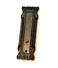 Vtg Antique Decorative Brass Or Bronze Victorian Door Push Plate
