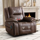 Ebello Dual Motor Faux Leather Power Lift Recliner Chair With Massage And Heat