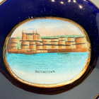 Cobh Queenstown Ireland Souvenir Porcelain Cobalt Trinket Dish Plate