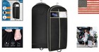Luxury Travel Garment Bag - 43  Gusseted Suit Cover With Accessory Pocket
