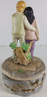 Vintage Music Box Pregnant Couple Plays Theme From The Movie Love Story