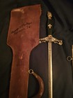 Antique Henderson-ames Masonic Knights Templar Ceremonial Etched Blade Sword 