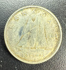 1964  Canada 10 Cent Coin  Dime  2 33g  80  Silver  Queen Elizabeth Ii 
