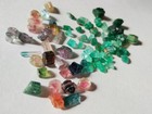 100 ctw Lot Emerald Crystals Panjshir swat   Bi Tri Watermelon Tourmaline Slices