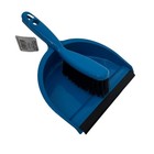 Plastic Dust Pan   Brush Set - Kitchen  Home Cleaning  Blue
