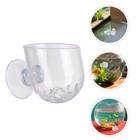 8 Pcs Hanging Wall Planter Pot Aquarium Fish Food Feeder Acrylic Vase