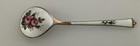 Norway Rose Guilloche Enamel  925s Sterling Silver With Gold Wash Spoon