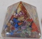 Reiki Symbol Multi-stone Orgone Energy Generator Pyramid Gemstones -22  - New