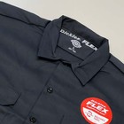 Dickies Flex Relaxed Fit Button Short Sleeve Work Shirt Men s Sz L Black Ws675bk