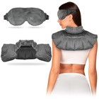 Neck Shoulder Wrap Heated Eye Mask Hot Cold Therapy Set For Pain Relief Dry