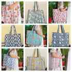 Wholesale Quilted Cotton Printed Reversible Large Tote Bag Grocery Shopping Bag