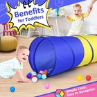 Pop Up Play Tunnel Tent For Toddlers  Babies  Dogs - Indoor outdoor Kids Toy