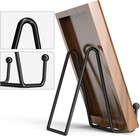 Decolore 4 Pack 4 5 Inch Black Display Stands Metal Plate Holder Display Stands