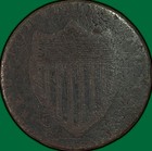 1787 New Jersey Copper Cent Colonial Fine F Coin  Corrosion  41281